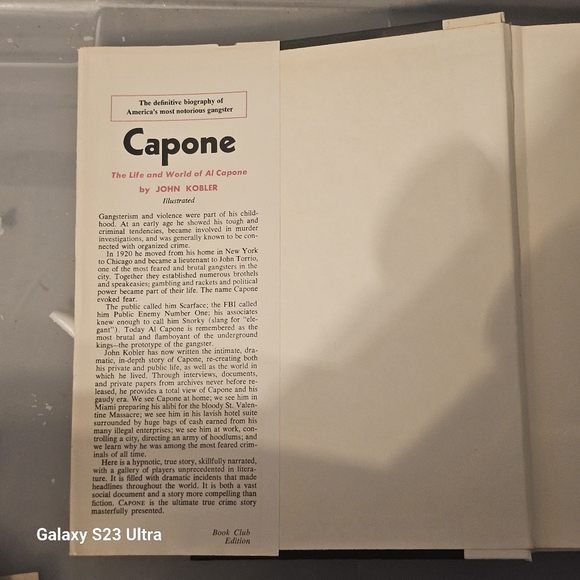 Book Capone: The Life and World of Al Capone by Kobler, John - Picture 3 of 4